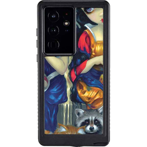 Alice & Snow Fairy Tail with Cat and Raccoon by Jasmine Becket-Griffith Galaxy Cases